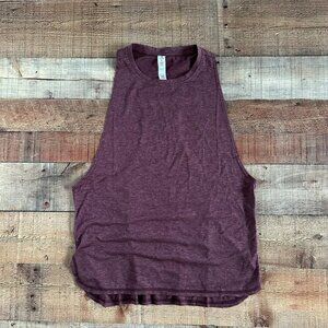 Icyzone heather purple tank top size s